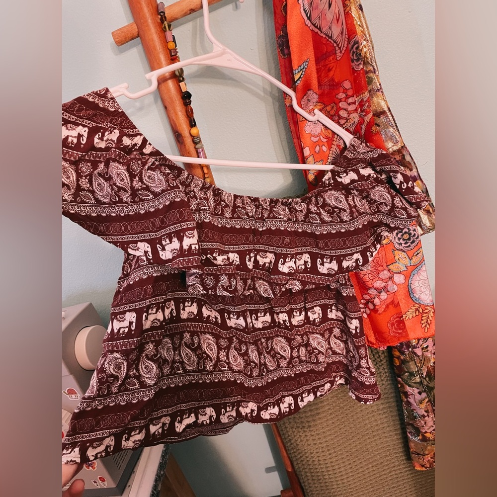 Off the shoulder blouse